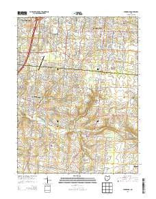 Springboro Ohio Historical topographic map, 1:24000 scale, 7.5 X 7.5 Minute, Year 2013