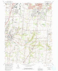 Springboro Ohio Historical topographic map, 1:24000 scale, 7.5 X 7.5 Minute, Year 1965