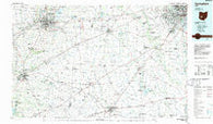 Springfield Ohio Historical topographic map, 1:100000 scale, 30 X 60 Minute, Year 1986