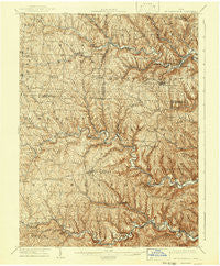 St. Clairsville Ohio Historical topographic map, 1:62500 scale, 15 X 15 Minute, Year 1905