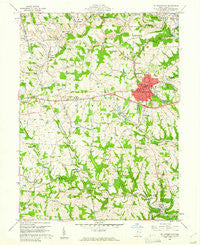 St. Clairsville Ohio Historical topographic map, 1:24000 scale, 7.5 X 7.5 Minute, Year 1960