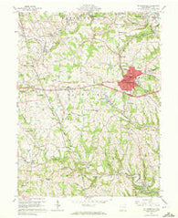 St. Clairsville Ohio Historical topographic map, 1:24000 scale, 7.5 X 7.5 Minute, Year 1960