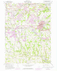 St. Clairsville Ohio Historical topographic map, 1:24000 scale, 7.5 X 7.5 Minute, Year 1960