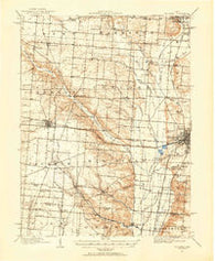 St. Paris Ohio Historical topographic map, 1:62500 scale, 15 X 15 Minute, Year 1914