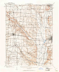 St. Paris Ohio Historical topographic map, 1:62500 scale, 15 X 15 Minute, Year 1914