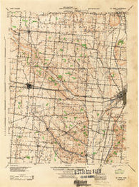 St. Paris Ohio Historical topographic map, 1:62500 scale, 15 X 15 Minute, Year 1944