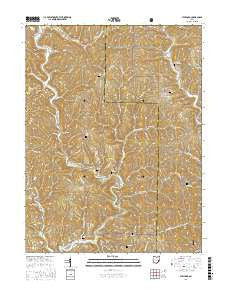 Stafford Ohio Current topographic map, 1:24000 scale, 7.5 X 7.5 Minute, Year 2016