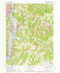 Steubenville East Ohio Historical topographic map, 1:24000 scale, 7.5 X 7.5 Minute, Year 1968