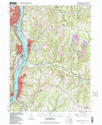 Steubenville East Ohio Historical topographic map, 1:24000 scale, 7.5 X 7.5 Minute, Year 1997