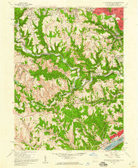 Steubenville West Ohio Historical topographic map, 1:24000 scale, 7.5 X 7.5 Minute, Year 1958