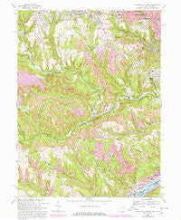 Steubenville West Ohio Historical topographic map, 1:24000 scale, 7.5 X 7.5 Minute, Year 1968