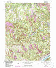 Steubenville West Ohio Historical topographic map, 1:24000 scale, 7.5 X 7.5 Minute, Year 1968