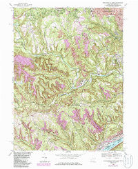 Steubenville West Ohio Historical topographic map, 1:24000 scale, 7.5 X 7.5 Minute, Year 1968