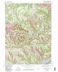 Steubenville West Ohio Historical topographic map, 1:24000 scale, 7.5 X 7.5 Minute, Year 1968