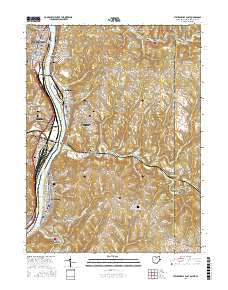 Steubenville East Ohio Current topographic map, 1:24000 scale, 7.5 X 7.5 Minute, Year 2016