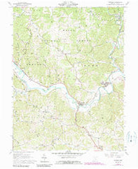 Stewart Ohio Historical topographic map, 1:24000 scale, 7.5 X 7.5 Minute, Year 1961