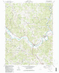 Stewart Ohio Historical topographic map, 1:24000 scale, 7.5 X 7.5 Minute, Year 1994