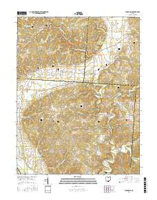Stockdale Ohio Current topographic map, 1:24000 scale, 7.5 X 7.5 Minute, Year 2016