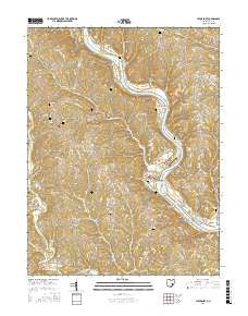 Stockport Ohio Current topographic map, 1:24000 scale, 7.5 X 7.5 Minute, Year 2016