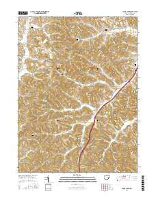 Stone Creek Ohio Current topographic map, 1:24000 scale, 7.5 X 7.5 Minute, Year 2016