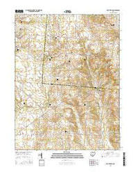 Stoutsville Ohio Current topographic map, 1:24000 scale, 7.5 X 7.5 Minute, Year 2016