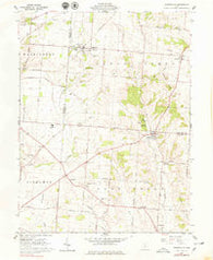 Stoutsville Ohio Historical topographic map, 1:24000 scale, 7.5 X 7.5 Minute, Year 1961