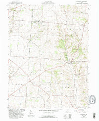 Stoutsville Ohio Historical topographic map, 1:24000 scale, 7.5 X 7.5 Minute, Year 1992