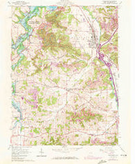 Strasburg Ohio Historical topographic map, 1:24000 scale, 7.5 X 7.5 Minute, Year 1961