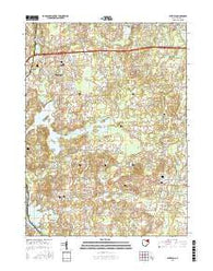 Suffield Ohio Current topographic map, 1:24000 scale, 7.5 X 7.5 Minute, Year 2016