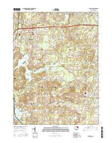 Suffield Ohio Current topographic map, 1:24000 scale, 7.5 X 7.5 Minute, Year 2016