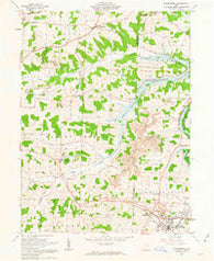Sugarcreek Ohio Historical topographic map, 1:24000 scale, 7.5 X 7.5 Minute, Year 1961