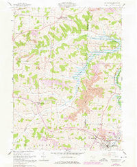 Sugarcreek Ohio Historical topographic map, 1:24000 scale, 7.5 X 7.5 Minute, Year 1961
