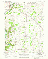 Sunbury Ohio Historical topographic map, 1:24000 scale, 7.5 X 7.5 Minute, Year 1955