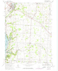 Sunbury Ohio Historical topographic map, 1:24000 scale, 7.5 X 7.5 Minute, Year 1967
