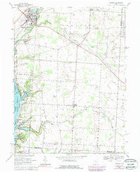 Sunbury Ohio Historical topographic map, 1:24000 scale, 7.5 X 7.5 Minute, Year 1967