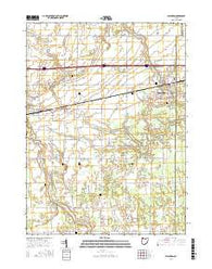 Swanton Ohio Current topographic map, 1:24000 scale, 7.5 X 7.5 Minute, Year 2016