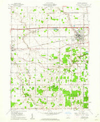 Swanton Ohio Historical topographic map, 1:24000 scale, 7.5 X 7.5 Minute, Year 1960