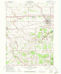 Swanton Ohio Historical topographic map, 1:24000 scale, 7.5 X 7.5 Minute, Year 1960