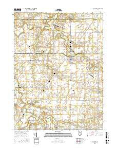 Sycamore Ohio Current topographic map, 1:24000 scale, 7.5 X 7.5 Minute, Year 2016
