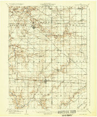 Sycamore Ohio Historical topographic map, 1:62500 scale, 15 X 15 Minute, Year 1906