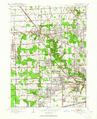 Sylvania Ohio Historical topographic map, 1:24000 scale, 7.5 X 7.5 Minute, Year 1951