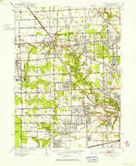 Sylvania Ohio Historical topographic map, 1:24000 scale, 7.5 X 7.5 Minute, Year 1951
