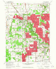 Sylvania Ohio Historical topographic map, 1:24000 scale, 7.5 X 7.5 Minute, Year 1965