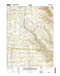 Thackery Ohio Current topographic map, 1:24000 scale, 7.5 X 7.5 Minute, Year 2016