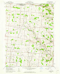 Thackery Ohio Historical topographic map, 1:24000 scale, 7.5 X 7.5 Minute, Year 1961