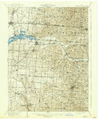 Thornville Ohio Historical topographic map, 1:62500 scale, 15 X 15 Minute, Year 1909