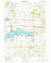 Thornville Ohio Historical topographic map, 1:24000 scale, 7.5 X 7.5 Minute, Year 1961