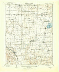 Thurston Ohio Historical topographic map, 1:62500 scale, 15 X 15 Minute, Year 1907