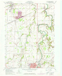 Tiffin North Ohio Historical topographic map, 1:24000 scale, 7.5 X 7.5 Minute, Year 1960