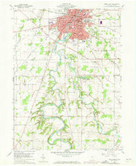 Tiffin South Ohio Historical topographic map, 1:24000 scale, 7.5 X 7.5 Minute, Year 1960